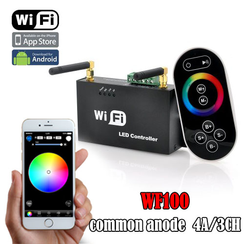 WF100 DC5-24V LED-WiFi Controller, WiFi Single Point Controller